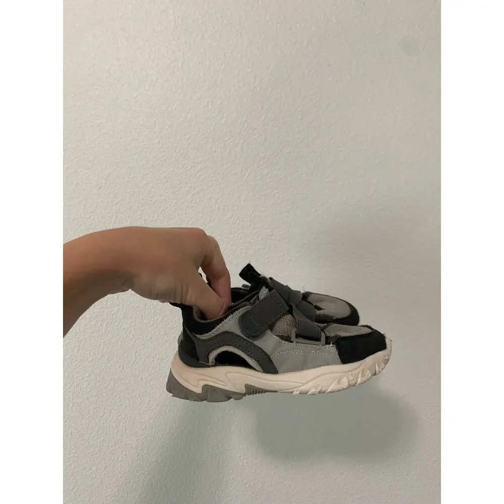 ZARA Baby’s Open Technical Gray Sneakers Shoes Size 7